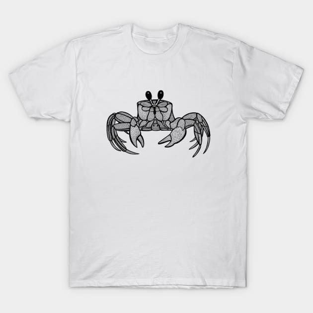 Atlantic Ghost Crab - cool and cute animal design - light colors T-Shirt by Green Paladin